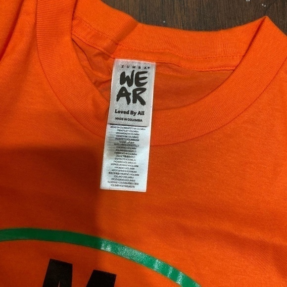 ZUMBA T-Shirt “ZUMBA ORIGINAL” customazible 100% cotton Large NWOT - Picture 5 of 6